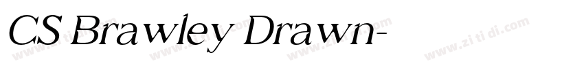 CS Brawley Drawn字体转换 CS Brawley Drawn字体转换